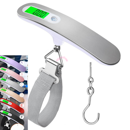 🔥 Luggage Scale with Battery Mini Portable Digital Hanging Scale for Travel, Express Suitcase Weight Scale 110 Lb/ 50Kg Large Capacity 🔥