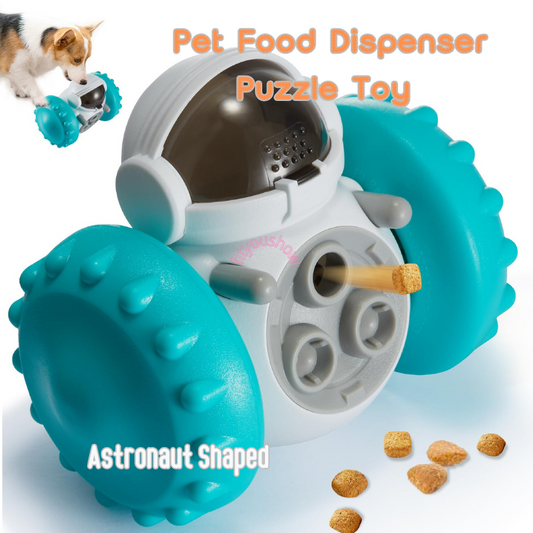 ⚡Pet Toy Interactive Pet Food Dispenser Puzzle Toys Dog Treat Toy, Treat Dispensing Cat Slow Feeder Toy for Small Puppies, Medium Dogs and Indoor Cats  Astronaut Shaped‼️